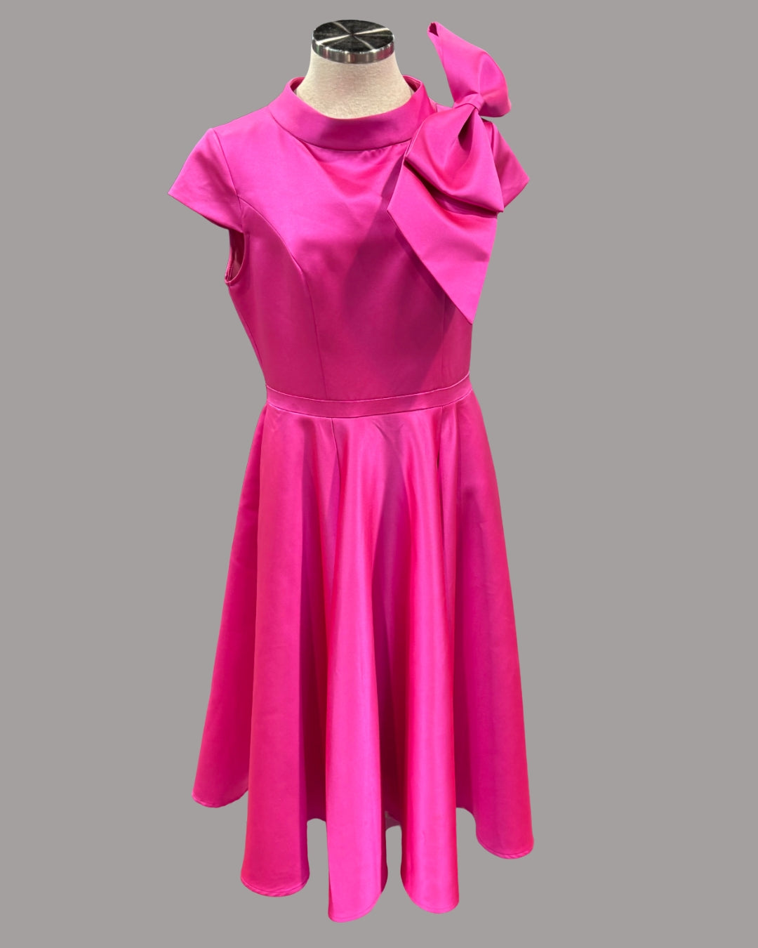Hanna Poised Pink Bow Dress