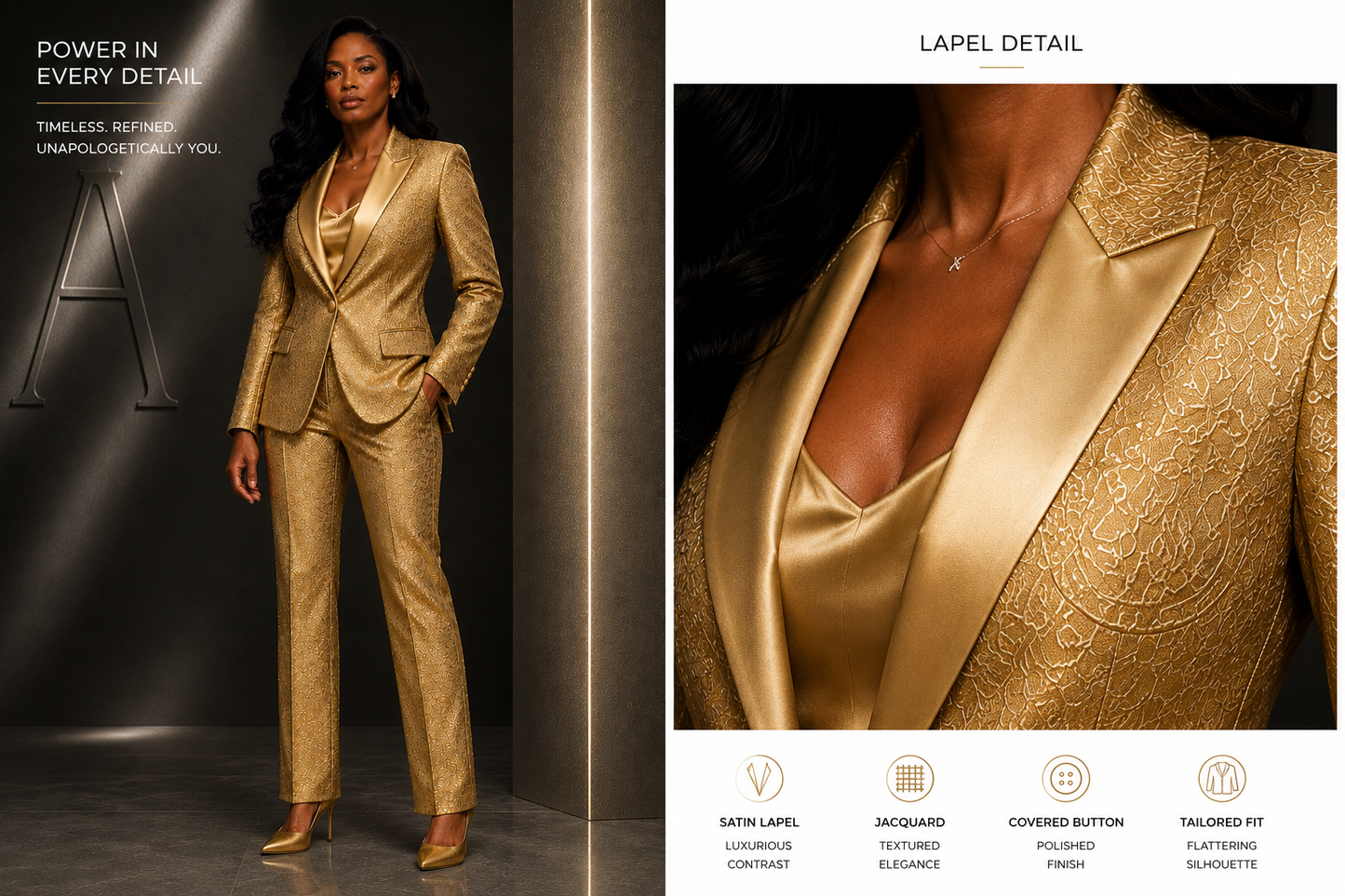 Golden Heiress Pantsuit