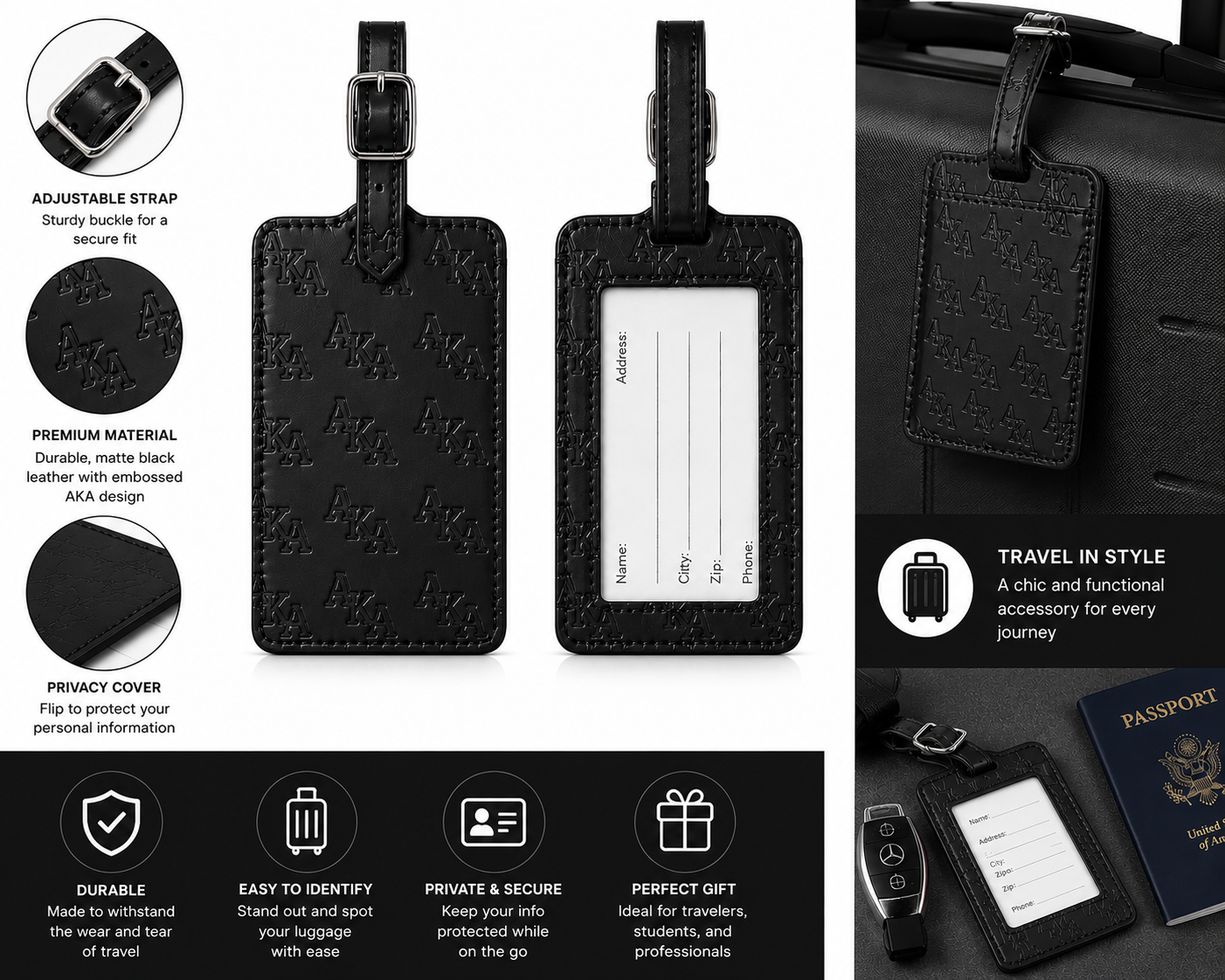 AKA Executive Luggage Tag