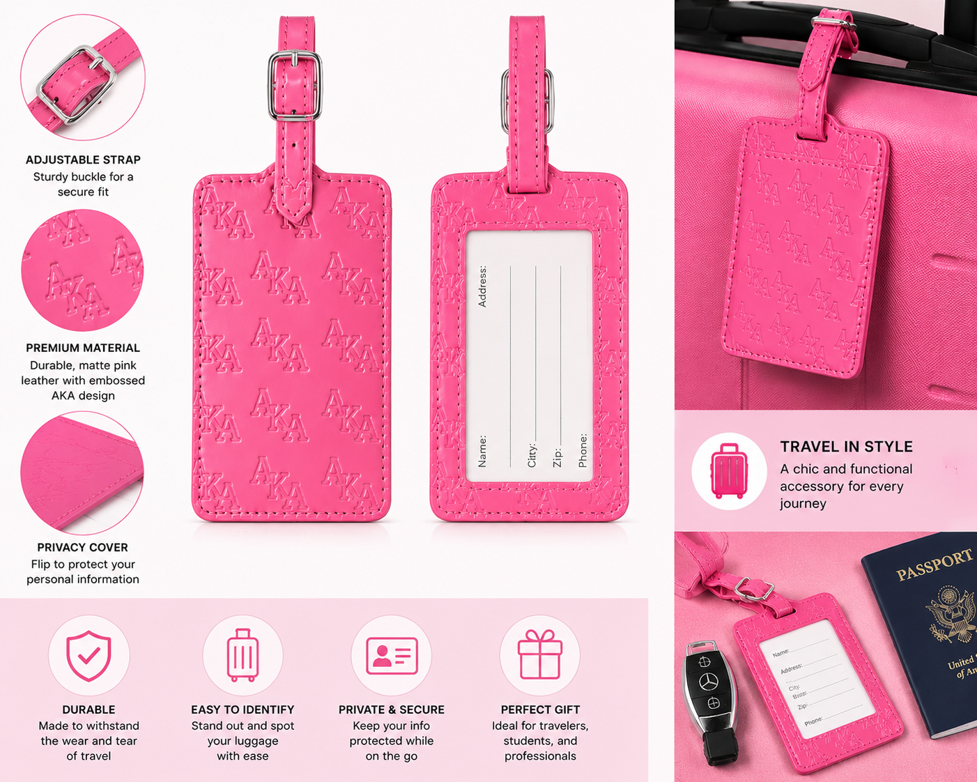 AKA Executive Luggage Tag