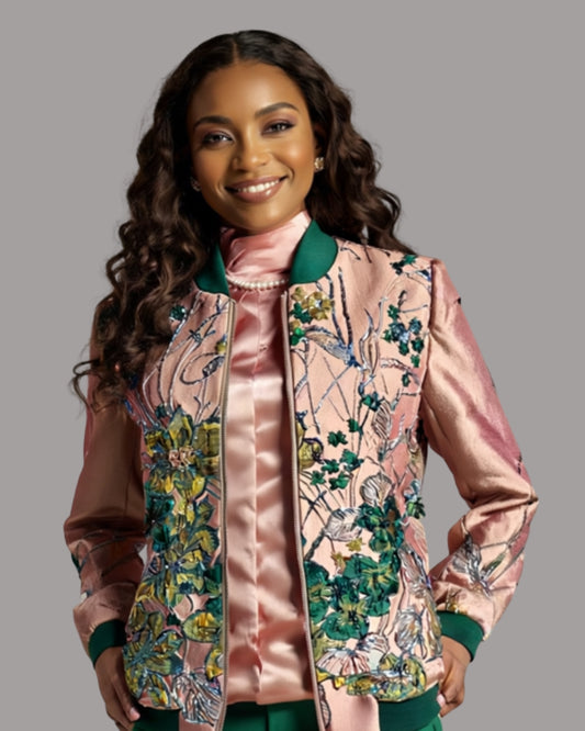 Riana Brocade Bomber