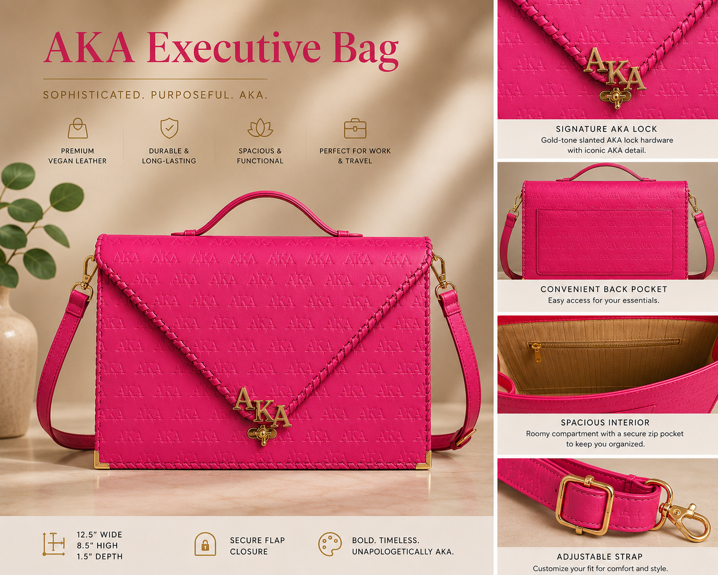 The  AKA Executive I Laptop Bag