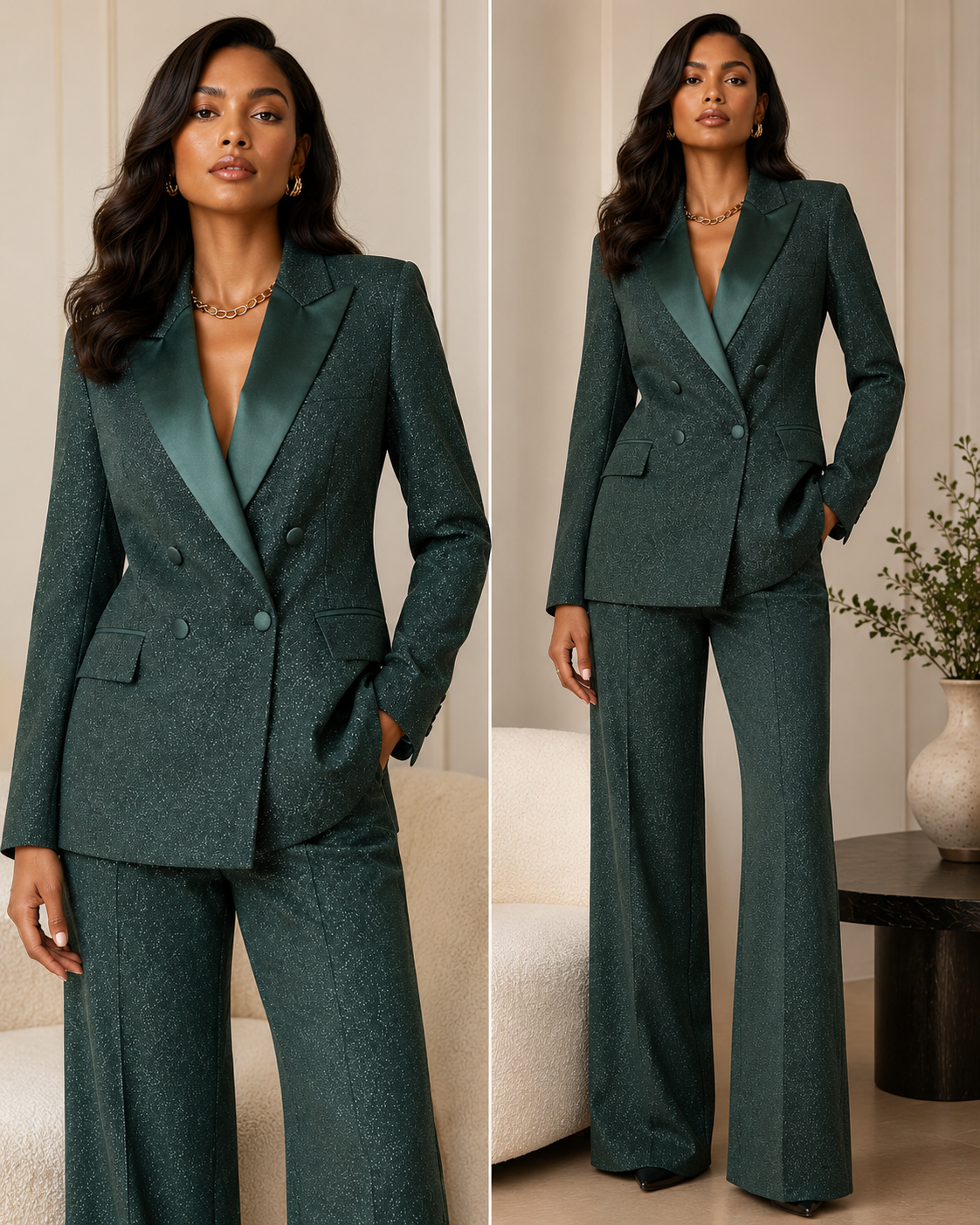 Emerald Monarch Pantsuit