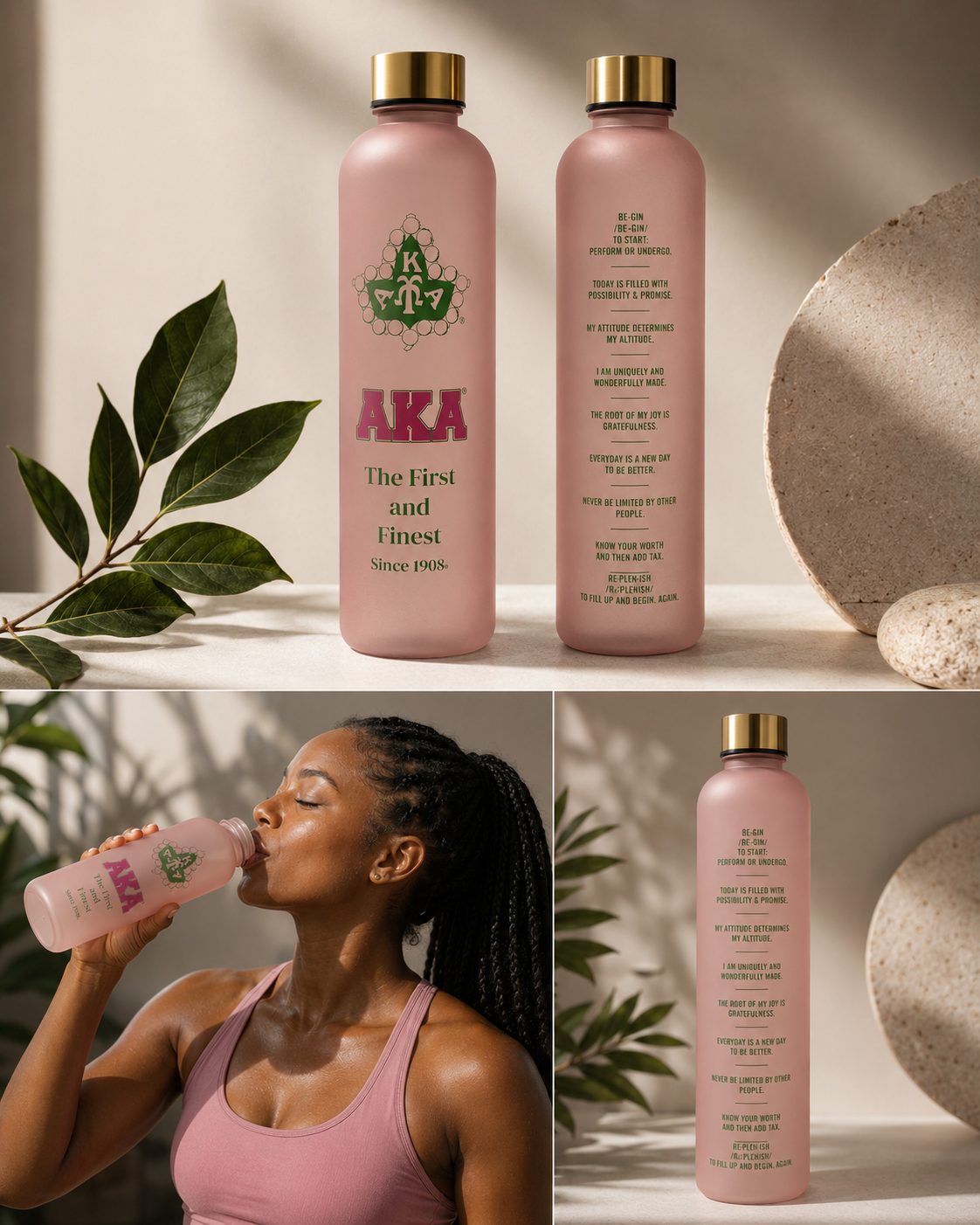 AKA Affirmation Water Bottle