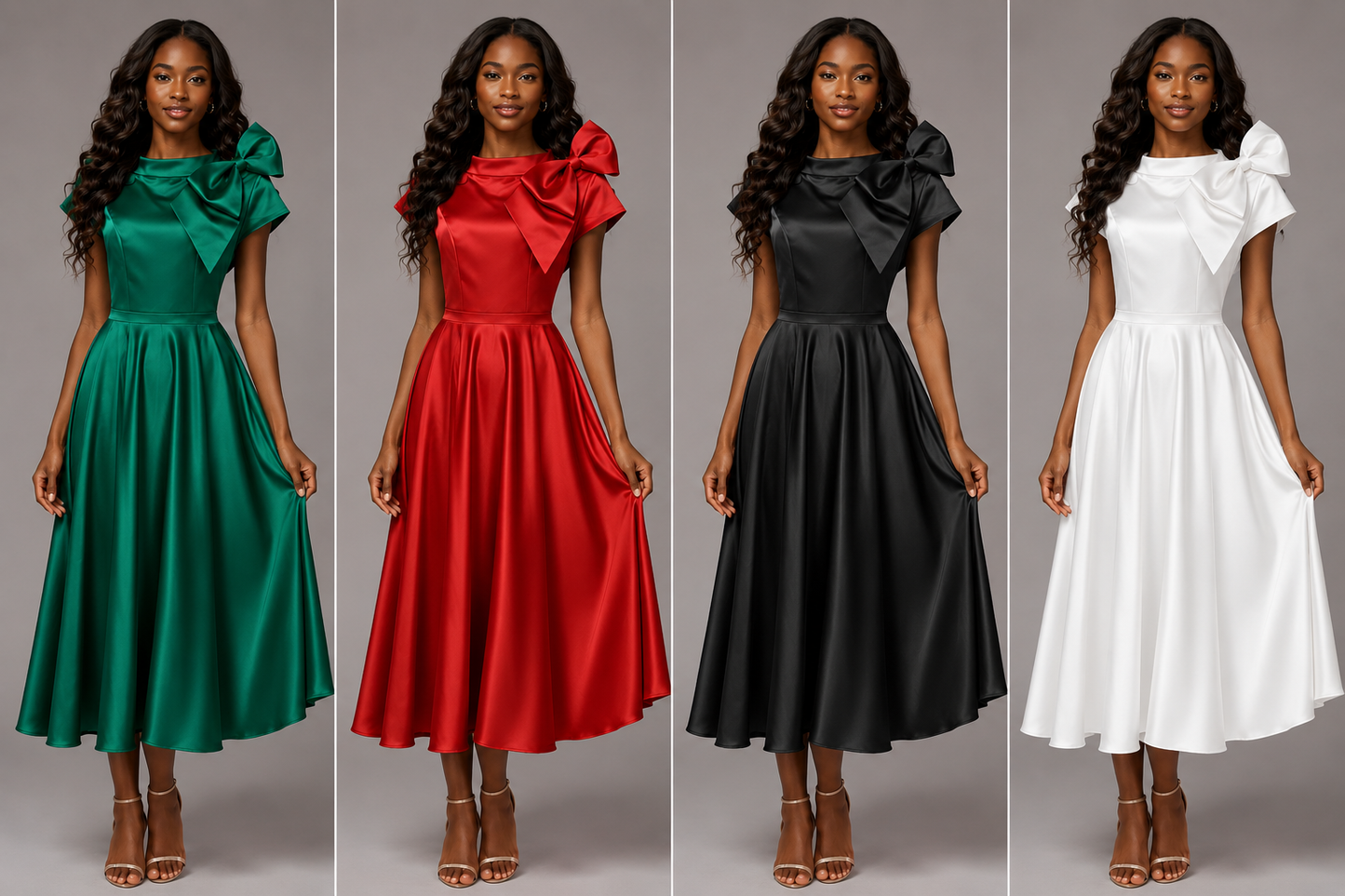 Hanna Poised  Bow Dress
