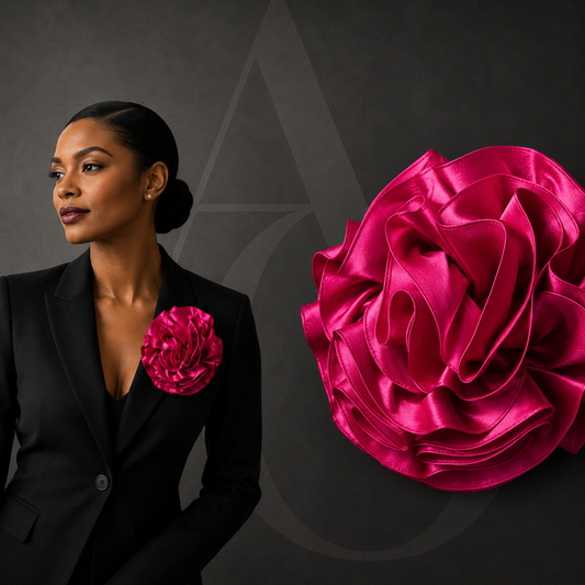 Bloom Satin Floral Brooch
