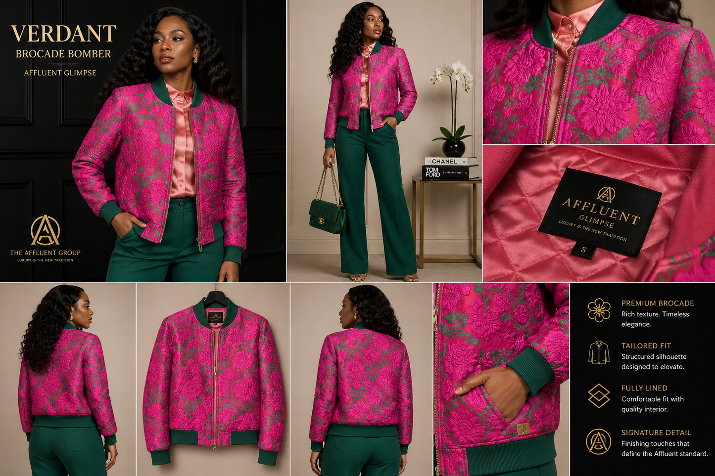 Nyla  Brocade Bomber