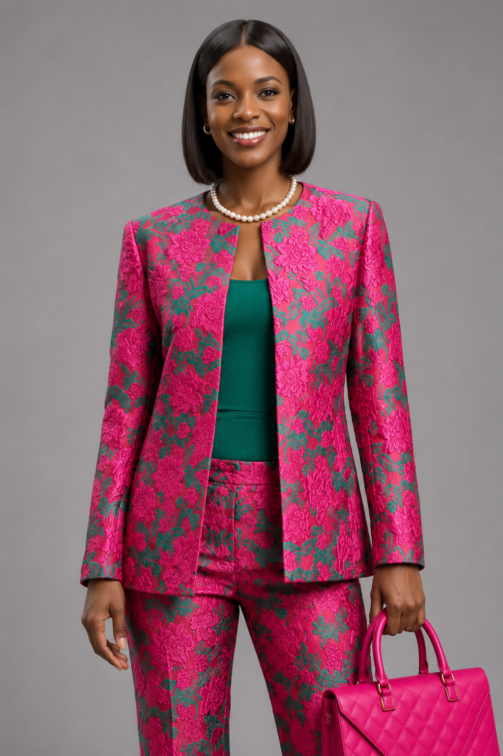 Nyla  Brocade Shell Jacket