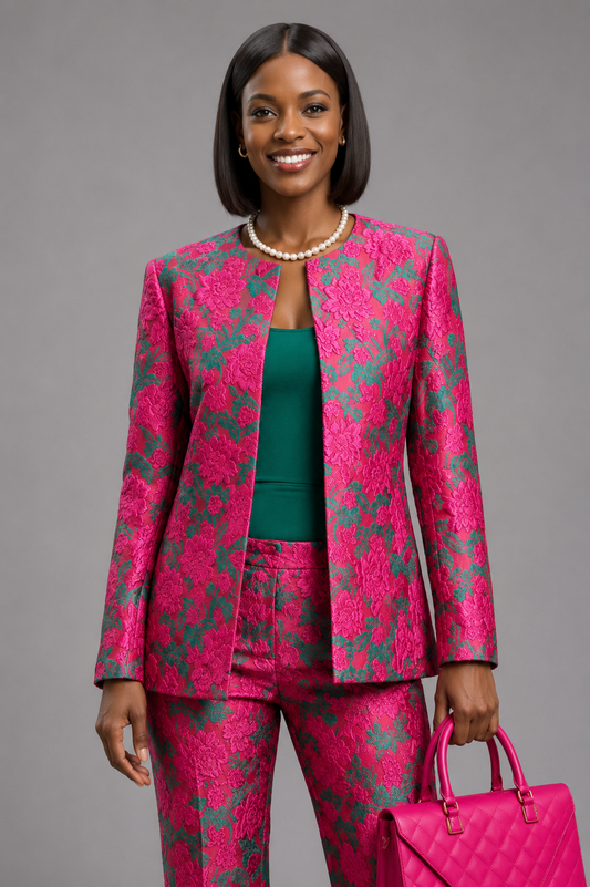 Nyla  Brocade Shell Jacket