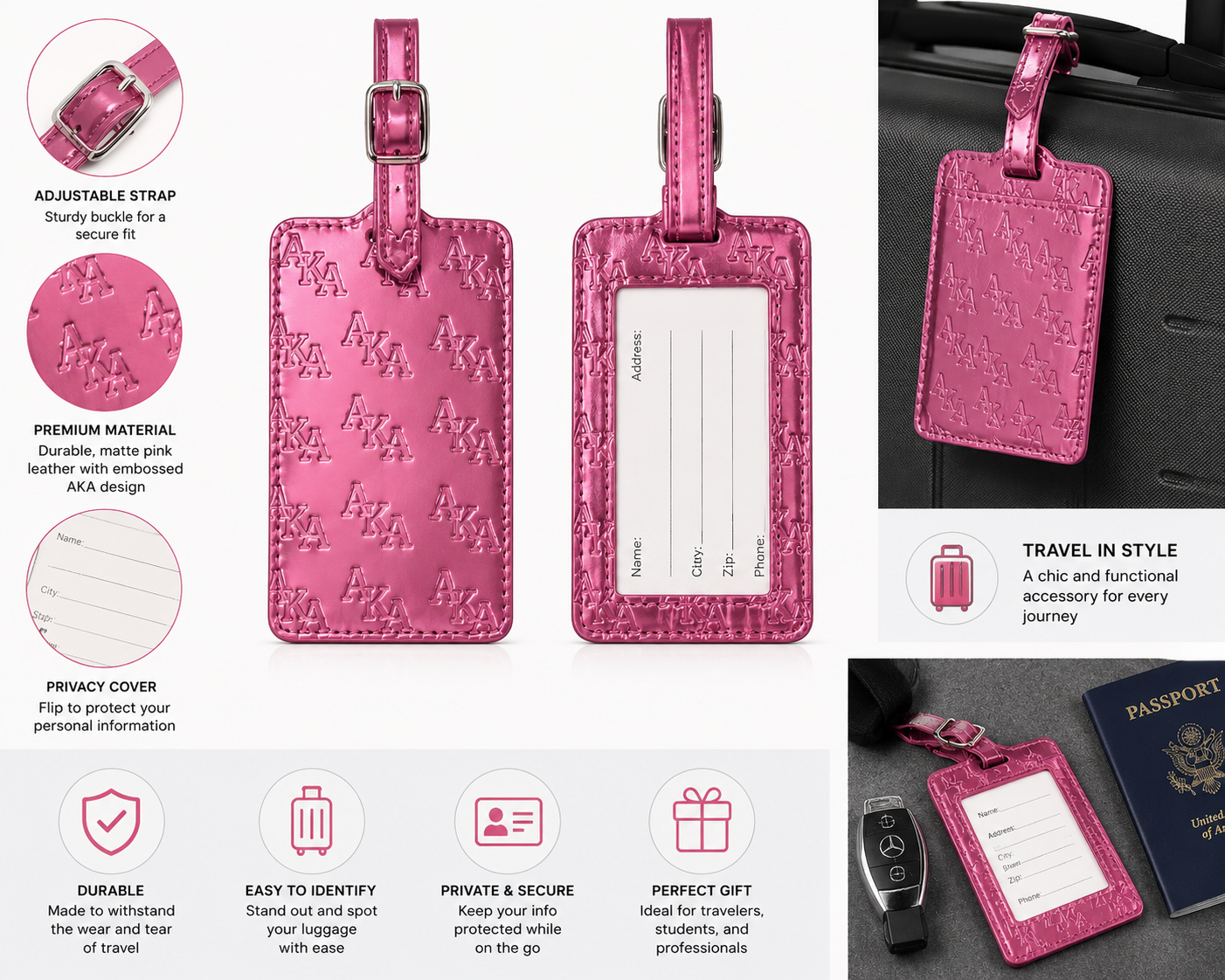 AKA Executive Luggage Tag