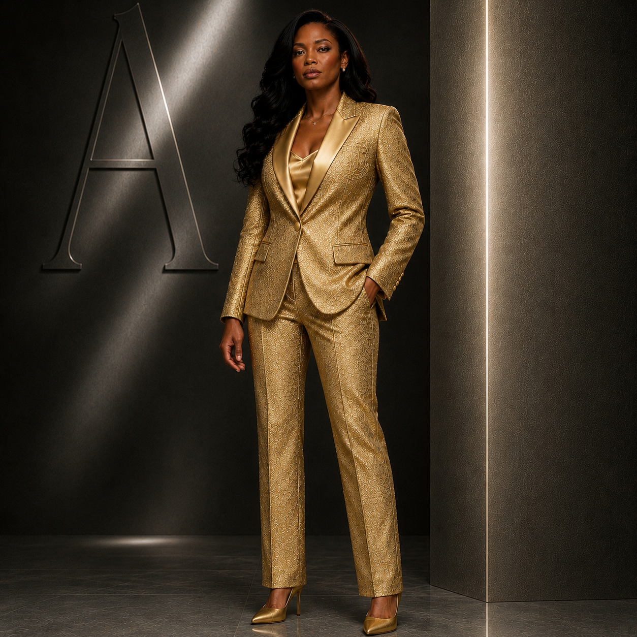 Golden Heiress Pantsuit