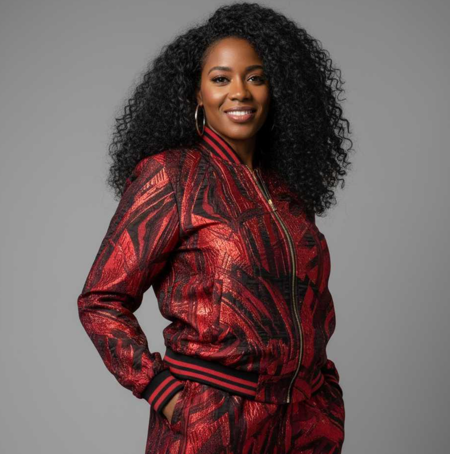 Tiana  Brocade Bomber